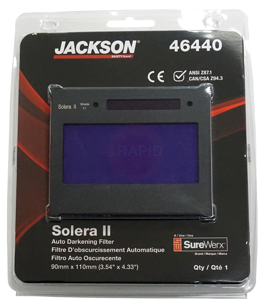 46440  Jackson Solera II Auto Darkening Lens Shade 11, 110mm x 90mm